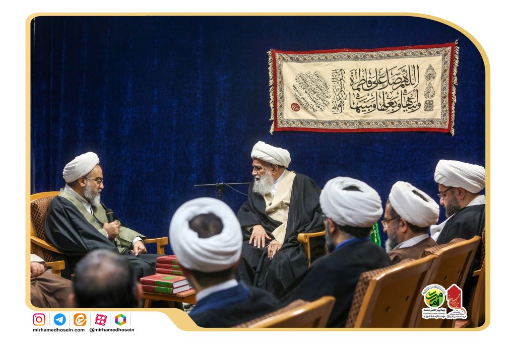 اعضای شورای علمی و دبیرخانه کنگره بینالمللی بزرگداشت علامه میرحامد حسین لکهنوی با آیتالله کریمی جهرمی دیدار کردند