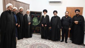 دیدار اعضای دبیرخانه کنگره بین المللی بزرگداشت علامه میرحامدحسین لکهنوی رحمه الله با آیت الله میرسید محمد یثربی دام ظله
